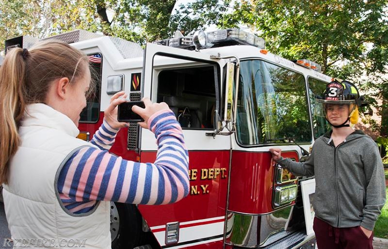 Rye FD Fire Prevention Week Open House 10/12/15.  Photo by Lt. Lester Millman 